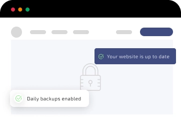 Daily backups and security monitoring illustration