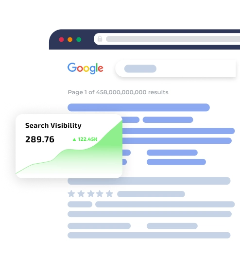 Search engine results page showing paid ad visibility