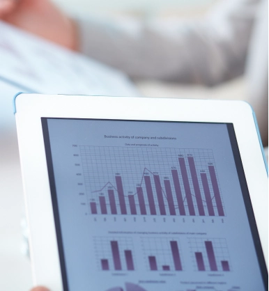 SEO reporting dashboard showing rankings and performance metrics