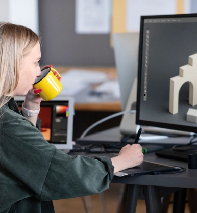 Creative design enhanced with AI tools and professional editing